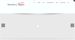 Desktop Screenshot of markbrownwriter.com