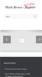 Mobile Screenshot of markbrownwriter.com